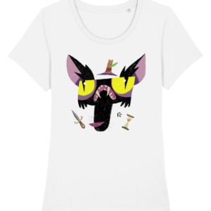 Bad Wolf // dagger – women’s white T-shirt UK